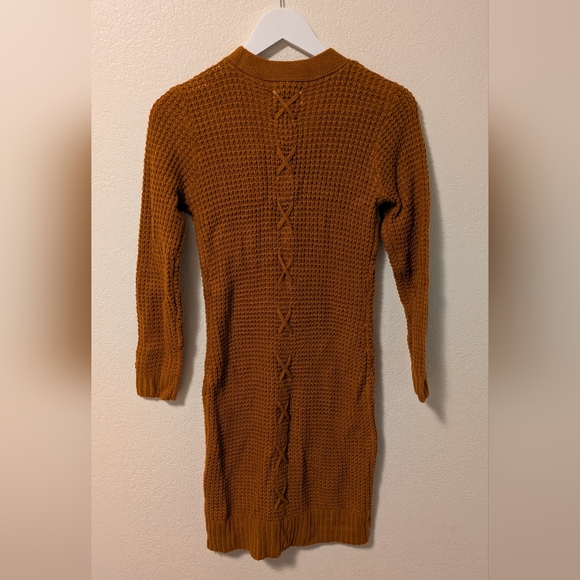 Olive And Oak Women's Brown Cardigan Duster Sweater - Picture 2 of 6